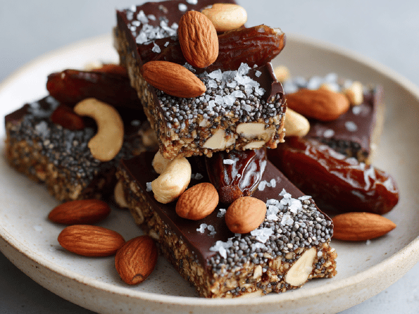 Nutty Dark Chocolate Energy Bars Recipe